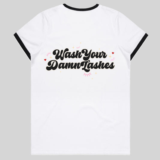 LSH - Wash your damn lashes Ringer T-Shirt
